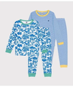 【SALE／10%OFF】PETIT BATEAU 長袖パジャマ2枚組 プチバトー インナー・ルームウェア パジャマ【送料無料】