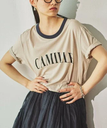 BABYLONE CAMILLEバイカラーTシャツ バビロン トップス カットソー・Tシャツ ベージュ ブラウン ネイビー【送料無料】