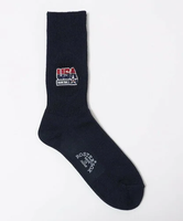 【SALE／30%OFF】SHIPS MEN ROSTER SOX: USA RIB ソックス シップス 靴下・レッグウェア 靴下 ネイビー ホワイト