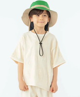 【SALE／30%OFF】SHIPS KIDS SHIPS KIDS:100~130cm / パイル ジャカード TEE シップス トップス カットソー・Tシャツ ブラウン ブルー【送料無料】