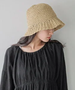 【SALE／60%OFF】LOWRYS FARM ペーパークロシェHAT ローリーズファーム 帽子 ハット ベージュ ホワイト ブラウン