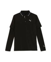 【SALE／30%OFF】PUMA メンズ ゴルフ ストレッチ スムース カノコ セット ポロシャツ プーマ トップス ポロシャツ ブラック【送料無料】