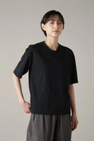 MARGARET HOWELL COTTON POLYESTER JERSEY マーガレット・ハウエル トップス カットソー・Tシャツ ブラック ホワイト ブラウン【送料無料】