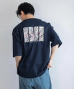 【SALE／20%OFF】LOWRYS FARM ジャクソンポロックSS ローリーズファーム トップス カットソー・Tシャツ ネイビー ホワイト ベージュ