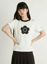 LILY BROWN 【WEB・一部店舗限定カラー】【LILY BROWN*MARY QUANT】クラシックコンパクトTシャツ リリーブラウン トップス カットソー・Tシャツ ホワイト ブラック【送料無料】