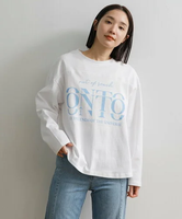 【SALE／60%OFF】AMERICAN RAG CIE 【ARC】ロゴロングTee アメリカンラグシー トップス カットソー・Tシャツ ホワイト ネイビー グレー