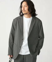 【SALE／40%OFF】SHIPS MEN SHIPS:＜手洗い可能/セットアップ対応＞RIRANCHA(R) 2ボタン ジャケット シップス ジャケット・アウター テーラードジャケット・ブレザー グレー ネイビー【送料無料】