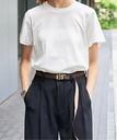 Spick & Span ファインコットンTシャツ スピックアンドスパン トップス カットソー・Tシャツ ベージュ グレー ホワイト【送料無料】