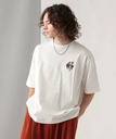 HARE バックシシュウモチーフカットソー ハレ トップス カットソー・Tシャツ ホワイト ブラック ピンク ブラウン【送料無料】