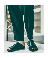 alfredoBANNISTER 【WRAP SHOES】レザーサイドキャビティ スライド サンダル アルフレッド・バニスター シューズ・靴 サンダル ブラック【送料無料】