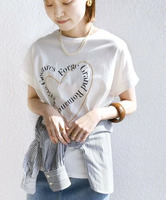 SHIPS WOMEN 《追加》【WEB限定】＜手洗い可能＞バリエーション ロゴ 刺繍 プリントTEE シップス トップス カットソー・Tシャツ ホワイト グレー【送料無料】