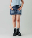 【SALE／30%OFF】X-girl 5POCKET DENIM MINI SKIRT スカート X-girl エックスガール スカート ミニスカート ネイビー ブルー【送料無料】