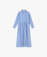 【SALE／50%OFF】To b. by agnes b. WW13 ROBE ストライプベーシックシャツドレス アニエスベー ワンピース・ドレス シャツワンピース ブルー【送料無料】