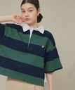 【SALE／21%OFF】ROPE' PICNIC R 【BEVERLY HILLS POLO CLUB】ボーダーラガーポロ ロペピクニック トップス ポロシャツ グリーン レッド