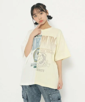 【SALE／50%OFF】PINK-latte リメイク風Tシャツ ピンク ラテ トップス カットソー・Tシャツ ホワイト ブラック ブルー