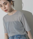 【SALE／30%OFF】JEANASIS ラメテンジクシアーSS TEE ジーナシス トップス カットソー・Tシャツ シルバー ゴールド ブラック