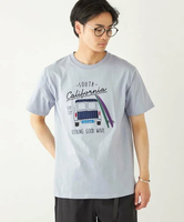 SHIPS Colors SHIPS Colors:パッチワーク プリント TEE◇ シップス トップス カットソー・Tシャツ ブルー ホワイト ブラック【送料無料】