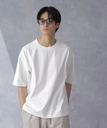 【SALE／20%OFF】NANO universe WEB限定 ヘビーウェイトワイドTシャツ 半袖 ナノユニバース トップス カットソー・Tシャツ ホワイト グレー ブルー ベージュ