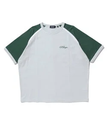 XLARGE PIPING RAGLAN S/S TEE XLARGE エクストララージ トップス カットソー・Tシャツ グリーン グレー ホワイト【送料無料】