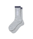 XLARGE CONTRAST STRIPED STANDARD LOGO SOCKS エクストララージ 靴下・レッグウェア 靴下 グレー ブラック ホワイト