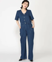 【SALE／55%OFF】GUESS GUESS デニムパンツ (W)LADIES Denim Jumpsuit ゲス オールインワン・オーバーオール オールインワン・つなぎ ブルー【送料無料】