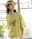 【SALE／50%OFF】niko and ... フルーツモチーフロゴニットTシャツ ニコアンド トップス カットソー・Tシャツ イエロー ホワイト ブルー