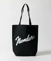 NUMBER (N)INE Number9 CANVAS TOTE BAG ナンバーナイン バッグ トートバッグ ブラック ホワイト グレー