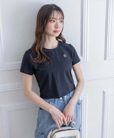 【SALE／23%OFF】clear ワンポイント刺繍チビT≪2024SS新作≫ クリア トップス カットソー・Tシャツ ブラック ピンク オレンジ ホワイト