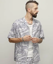 Schott HAWAIIAN SHIRT "DRAGON"/ハワイアンシャツ "ドラゴン ショット トップス シャツ・ブラウス ホワイト グレー【送料無料】