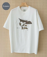 URBAN RESEARCH DOORS 『別注』Snow Peak Apparel*DOORS EasyGoingCamp T-shirts アーバンリサーチドアーズ トップス カットソー・Tシャツ ホワイト ネイビー ブラック【送料無料】