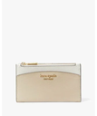 【SALE／30%OFF】kate spade new york モーガン カラーブロック スモール スリム バイフォールド ウォレット ケイトスペードニューヨーク 財布・ポーチ・ケース 財布 ブラウン【送料無料】