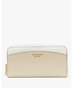 【SALE／30%OFF】kate spade new york モーガン カラーブロック ジップ アラウンド コンチネンタル ウォレット ケイトスペードニューヨーク 財布・ポーチ・ケース 財布 ブラウン【送料無料】