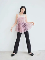 【SALE／50%OFF】SNIDEL ハイウエストストレッチデニム スナイデル パンツ ジーンズ・デニムパンツ ブラック【送料無料】