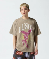 【SALE／30%OFF】B'2nd LUSOR(ルーソル)STAR PIGMENT SST ビーセカンド トップス カットソー・Tシャツ ブラック ベージュ【送料無料】