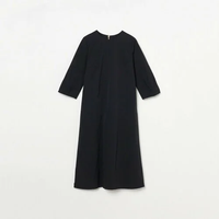 【SALE／30%OFF】HELIOPOLE TUCK SLEEVE DRESS エリオポール ワンピース・ドレス ワンピース ブラック ブラウン【送料無料】