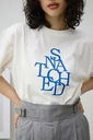 【SALE／20%OFF】AZUL BY MOUSSY プリントロゴTシャツ アズールバイマウジー トップス カットソー・Tシャツ ホワイト レッド グレー