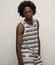 【SALE／30%OFF】Schott HORIZONTAL STRIPES TANK TOP/ホライゾンタル ストライプ タンクトップ ショット トップス ノースリーブ・タンクトップ ネイビー ブラック【送料無料】