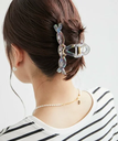 【SALE／20%OFF】ROPE' PICNIC PASSAGE クリアオーロラカラーヘアバンスクリップ ロペピクニック ヘアアクセサリー バレッタ・ヘアクリップ・ヘアピン グレー ブルー