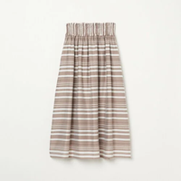 【SALE／40%OFF】HELIOPOLE SHEER STRIPE SKIRT エリオポール スカート その他のスカート ベージュ ブルー【送料無料】