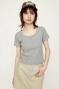 SLY POINT LOGO BASIC Tシャツ スライ トップス カットソー・Tシャツ グレー ホワイト ブラック ブルー