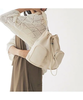 abahouse mavie 【OUTDOOR 】3way Drawsting Bag アバハウス マヴィ バッグ ショルダーバッグ ホワイト ブラック【送料無料】