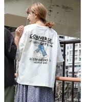 【SALE／1%OFF】AMERICAN HOLIC ロゴカットプルオーバー/CONVERSE アメリカン ホリック トップス カットソー・Tシャツ ホワイト グレー【送料無料】