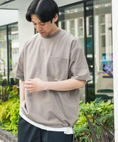 URBAN RESEARCH DOORS 『吸水速乾/イージーケア/接触冷感』クイックドライ ワッフルメッシュ Tシャツ アーバンリサーチドアーズ トップス カットソー・Tシャツ ブラウン ブラック グレー【送料無料】