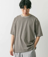 【SALE／40%OFF】URBAN RESEARCH DOORS マルチボーダーショートスリーブ Tシャツ アーバンリサーチドアーズ トップス カットソー・Tシャツ ベージュ ブルー ブラック