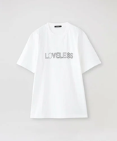 LOVELESS イレギュラーロゴTシャツ ラブレス トップス カットソー・Tシャツ ホワイト ブラック【送料無料】