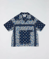 【SALE／30%OFF】SHIPS MEN NOMA: INDIGO PRINT SUMMER SHIRT シップス トップス シャツ・ブラウス ブルー【送料無料】