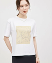 ROPE' 【ROPE' meets Henri Matisse】プリント Tシャツ ロペ トップス カットソー・Tシャツ ホワイト【送料無料】