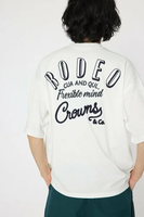 RODEO CROWNS WIDE BOWL メンズドッキングロゴニットTシャツ ロデオクラウンズワイドボウル トップス ニット ホワイト ブラック【送料無料】