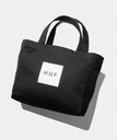 HUF HUF BOX LOGO TOTE BAG S ハフ トートバッグ ハフ バッグ トートバッグ ブラック ホワイト