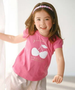 【SALE／50%OFF】any FAM KIDS 【水で色が変わる】接触冷感 しろくま ミラクルプリント Tシャツ エニィファム トップス カットソー・Tシャツ ピンク イエロー パープル